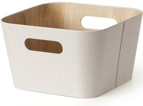 Kitchisimo 2 db tároló kosár szett 27 × 27 × 16cm, krém színű, M