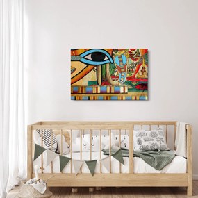 Egyiptomi motívumú kép (90x60 cm)