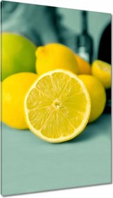 Vászonkép 80x120 Citrom a konyhában