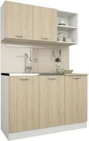 Pd L120 Alapkonyha fehér/sonoma tölgy