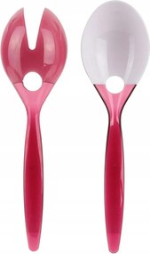 Saláta evőeszköz készlet piros