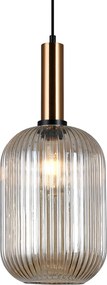 Italux glamour modern függeszték antiola borostyán sárgaréz itxpnd55881lbroamb
