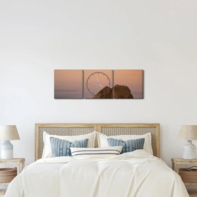 Naplemente a sziklákban (órával) (90x30 cm)