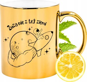 Prémium Arany Csillogó Bögre Zsuzsa Ajándék Nyomtatott Fotóval