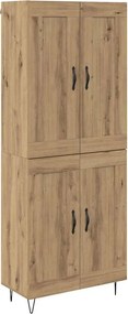 vidaXL Magasfiú Artisan tölgy 69,5 x 34 x 180 cm Faanyag