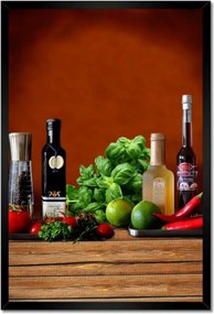 Poszterek keretben 40x60 Fűszerek a konyhába Gyümölcs