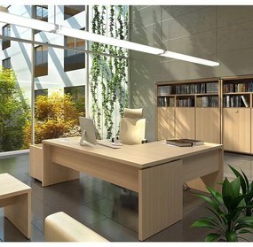 Verno alacsony szekrény 128 x 46 x 90 cm, üvegajtó, antracit tölgy / fekete