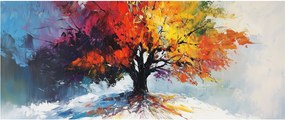 Kép - Színes fa (120x50 cm)