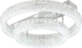 Globo 67387-60D - Dimmelhető LED mennyezeti lámpa LAUREL LED/60W/230V átlátszó üveg+távirányítóval