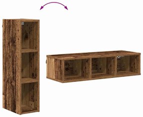 Függő szekrény polcokkal Riga Öreg fa 20 x 29,5 x 80 cm Faanyag