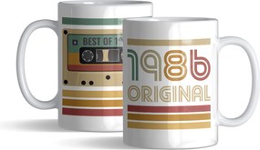 Születésnapi Ajándék Bögre Személyre szabott Évjárat Kazetta