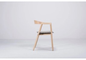 Muna étkezőszék tömör tölgyből, szürke ülőrésszel - Gazzda