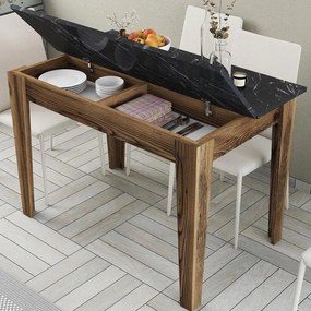 Étkező asztal Kiev 509 - Walnut, Black