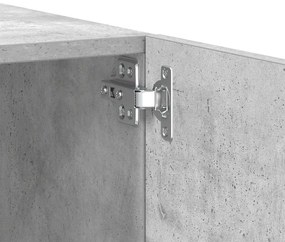 betonszürke szerelt fa TV-szekrény 100x35x40 cm