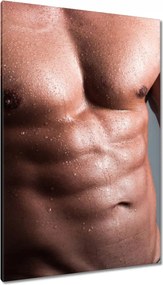 Vászonkép 80x120 Férfi felsőtest radiátor