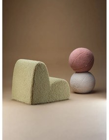 Zöld buklé gyerek fotel Cloud – Wigiwama