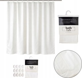 Textil zuhanyfüggöny 180x180cm Zuhanytálcához Fehér macska