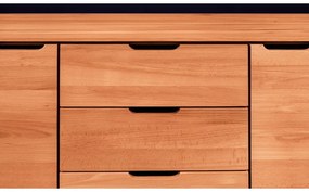 Alacsony bükkfa komód 134x63 cm Greg - The Beds