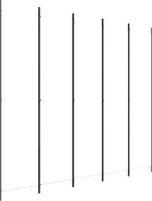 vidaXL fehér 5 paneles paraván 250x220 cm szövet