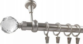 FĂŒggönykarnis Szimpla Mennyezeti FĂ©m szĂnes szatĂ©n mix vĂ©gek 25 mm 360 cm