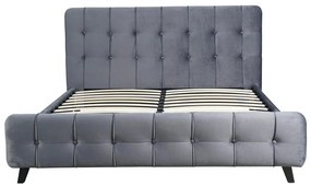Franciaágy 160 cm Luchan (szürke) (ágyráccsal). 1119163