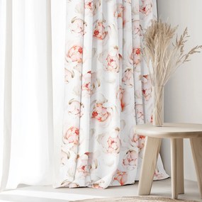 Goldea pamut drapéria deluxe - illatos bazsarózsa 140x160 cm