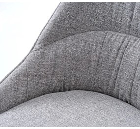 Szürke étkezőszék szett 2 db-os Meridian – Unique Furniture