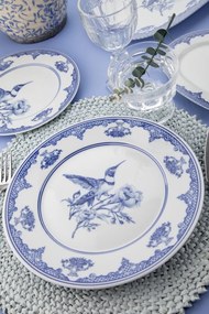 26 részes porcelán étkészlet kék-fehér