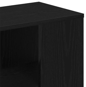 Fekete tölgy oldalpolc 60x30x50 cm Összeszerelt fa
