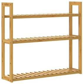 Casaria® Fali bambusz polc - 54x60x15 cm