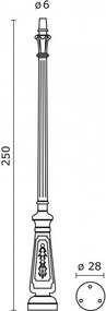 Novolux ROUND C10A-31-02 Utcai lámpa