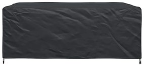 Kültéri bútorhuzat Fekete 250 x 210 x 70 cm 420D