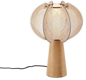 Japandi asztali lámpa bézs 45cm - Gertie