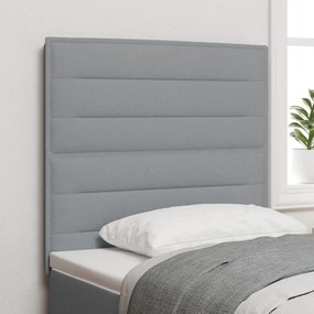 LED fejtámla modern dizájnnal világosszürke 100 cm szövet