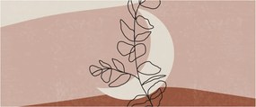 Kép - Boho levelek N⁰2 (120x50 cm)