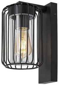 RÁBALUX 77106 TARPA Modern Kültéri Fali Lámpa Fekete E27 IP44