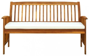 tömör akácfa kerti pad párnával 147 cm