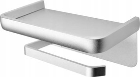 Wc-papír Tartó Polccal Loft ezüst