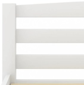 fehér tömör fenyőfa ágykeret matrac nélkül 200 x 200 cm