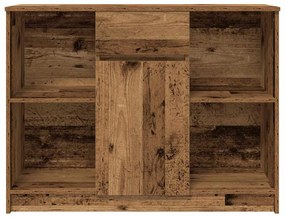 antik fa szerelt fa tálalószekrény fiókos 101x35x76 cm