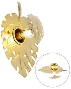 Design fali lámpa antik arany - Carballo