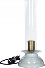 Éjjeli asztali lámpa Stone Üveg Lámpabúra szürke