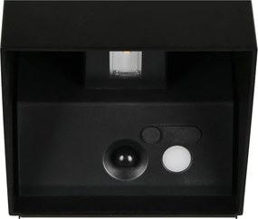 USB LED fali kültéri lámpa mozgásérzékelővel (magasság 10 cm) Genie – Trio