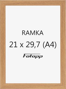 Képkeret 21x29,7cm A4 barna fotókeret