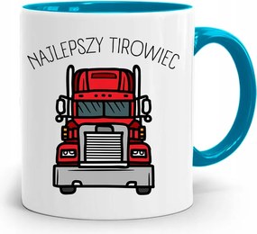 Kamionsofőrnek Tira Bögre Kék Ajándék fényképes nyomattal