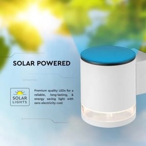 LED kültéri napelemes fali lámpa LED/1W/3,7V 3000K IP54 1200 mAh fehér