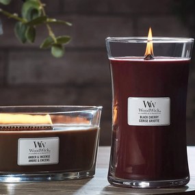 WoodWick Illatos gyertya nagy váza Black Cherry,609 g