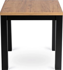 Stół MAX Rozkładany 80-160 cm Dąb Craft/Czarny