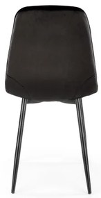 KINDREL étkezőszék, 1 db, fekete