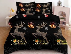 Mikroszálas ágyneműhuzat STARLIT DEER fekete Ágyneműhuzat mérete: 70 x 80 cm | 140 x 200 cm